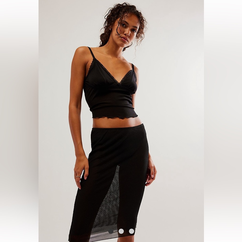 Free People🖤On My Way Half Slip  New With Tags💎